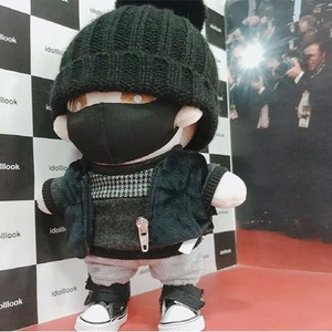 아이돌룩 우기니트(블랙) 20cm 아이돌 인형옷